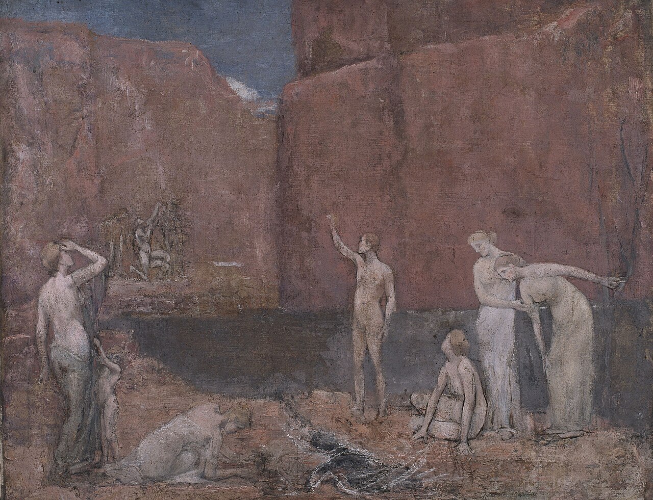 Allegory (study) by Alix d'Anethan