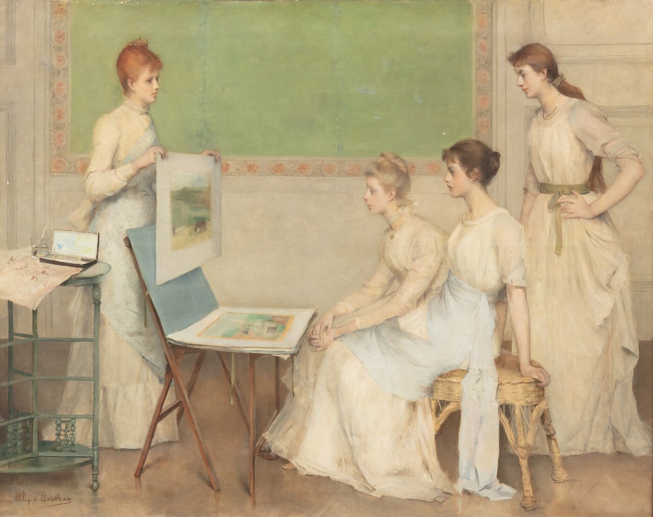 In the artist's studio by Alix d'Anethan