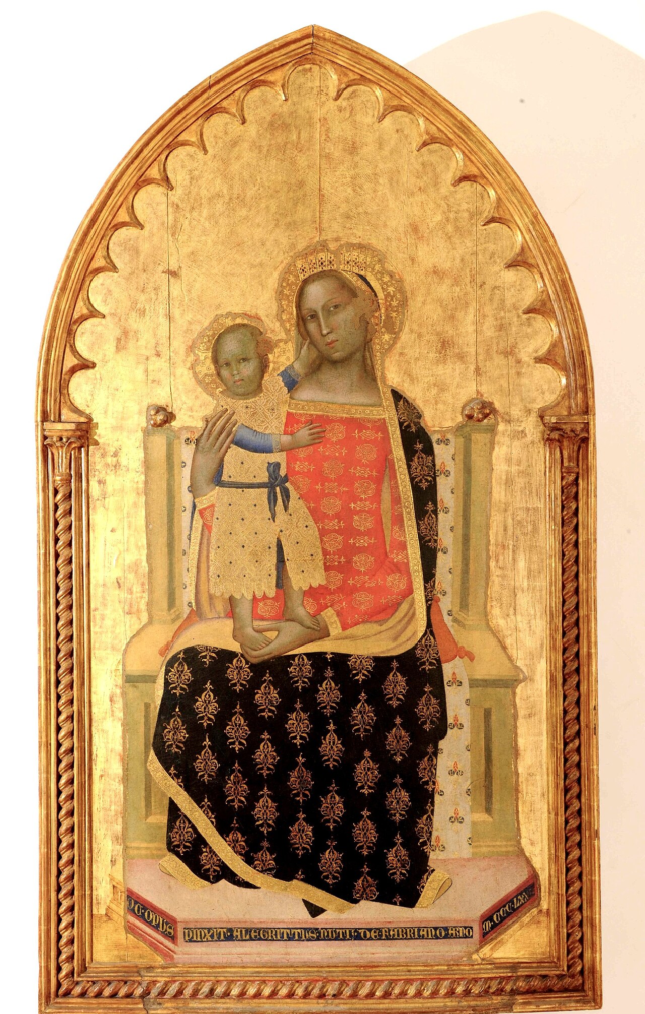 Madonna enthroned with Child by Allegretto Nuzi