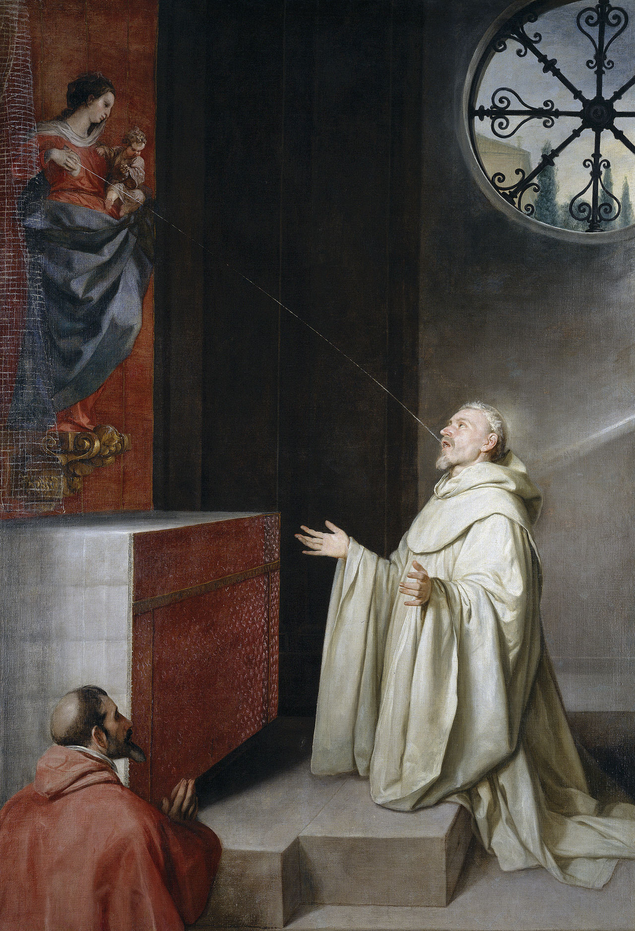 Saint Bernard and the Virgin by Alonso Cano