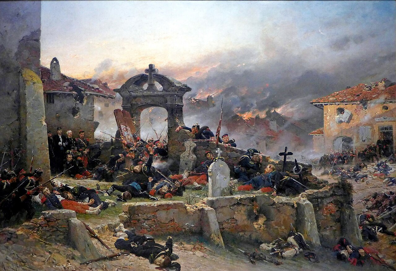 The Cemetery of Saint-Privat by Alphonse de Neuville