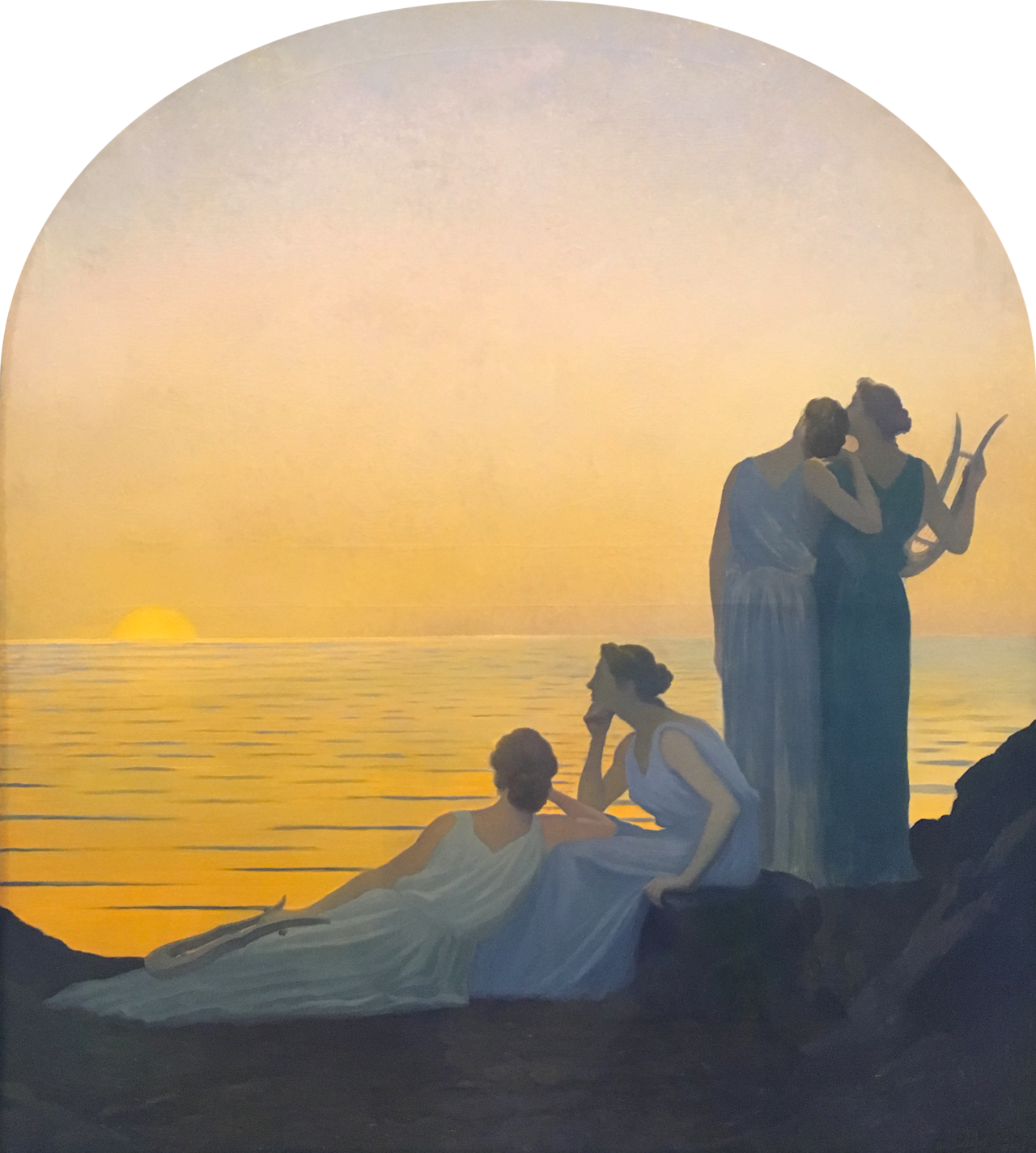 Soir antique by Alphonse Osbert