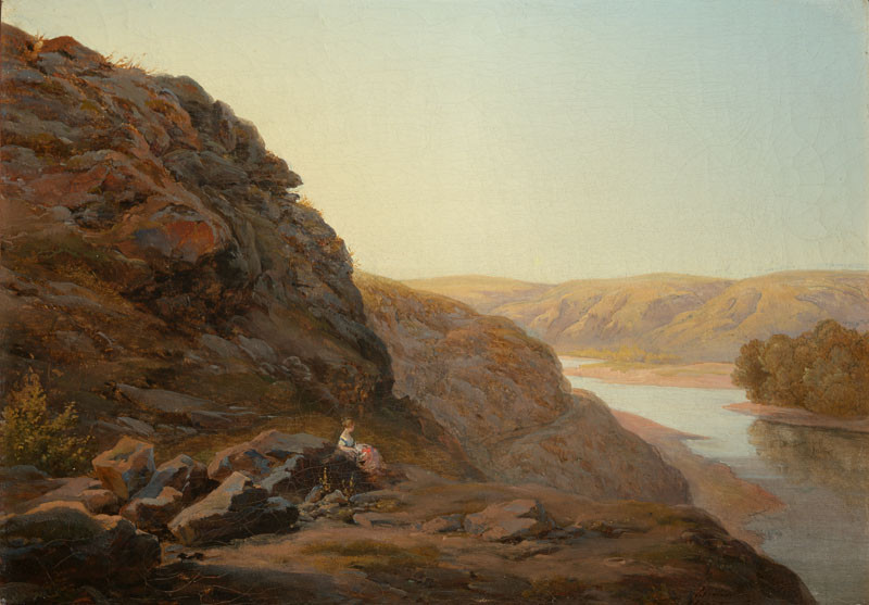 Landscape with a Figure by Amalie Mánesová