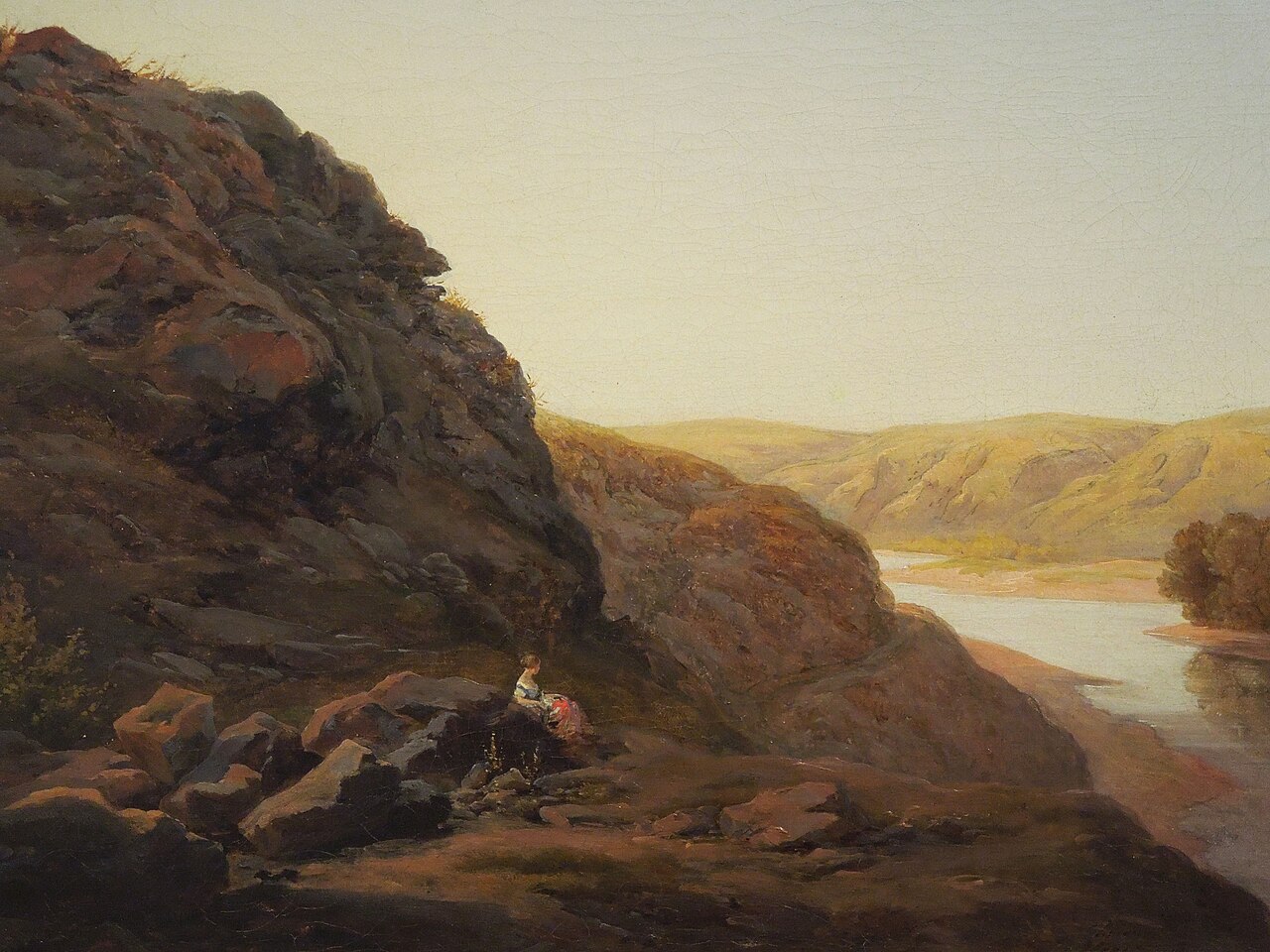 Landscape with a Human Figure by Amalie Mánesová