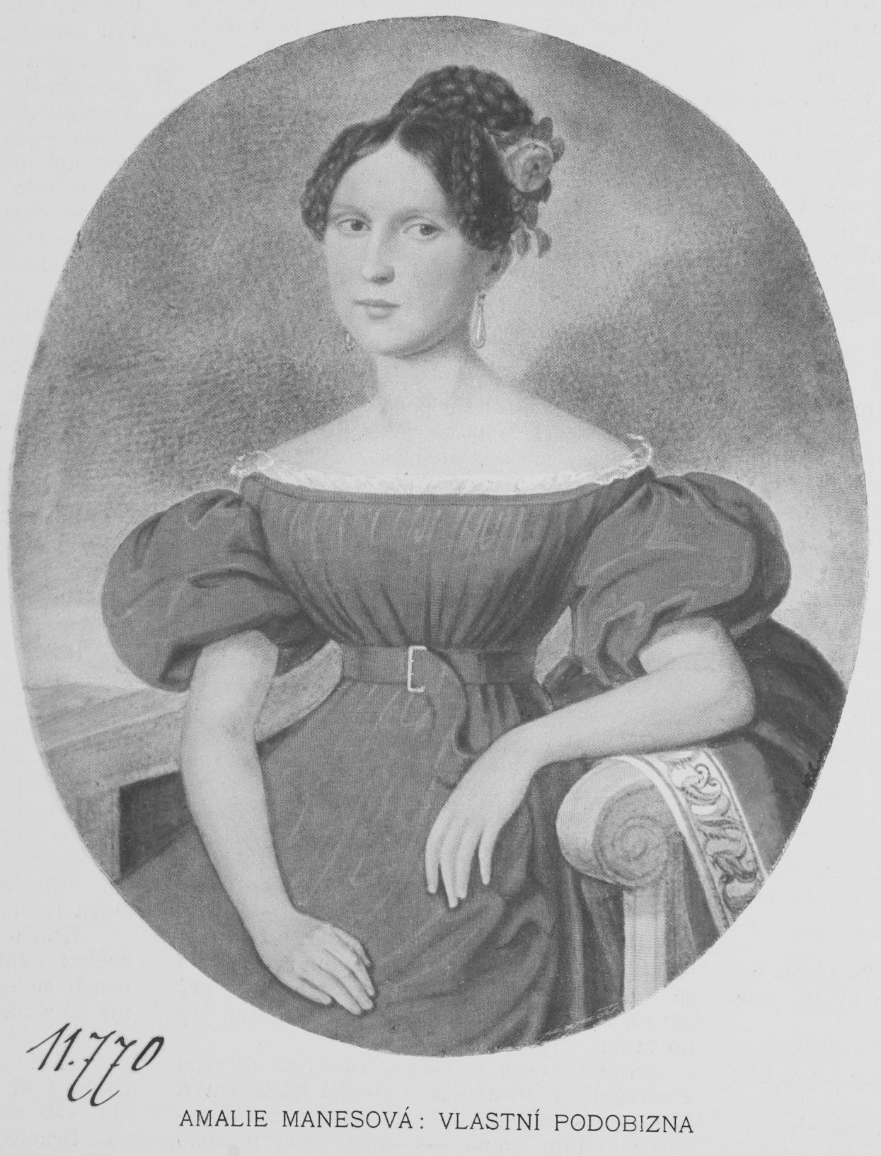 Portrait of Amalie Mánesová