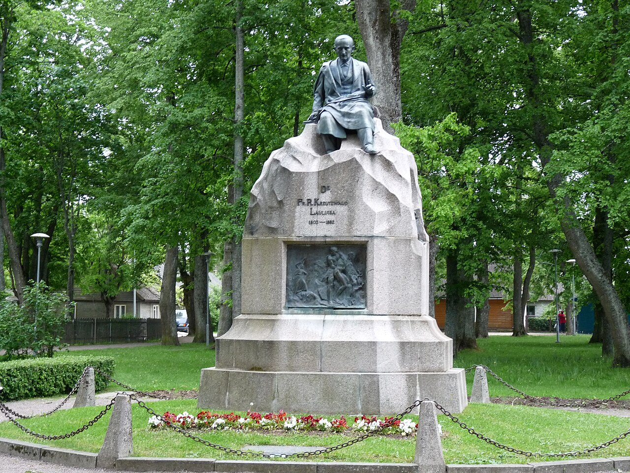 Friedrich Reinhold Kreutzwald monument by Amandus Adamson