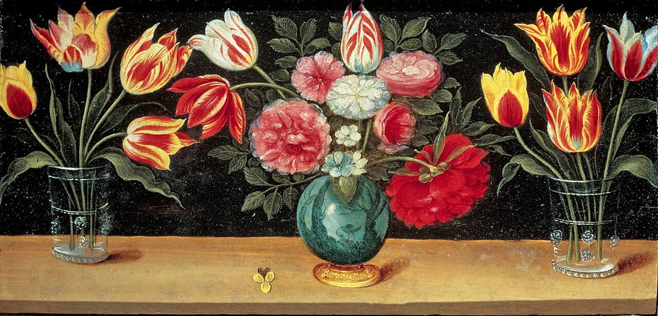 Still life of flowers. by Ambrosius Brueghel