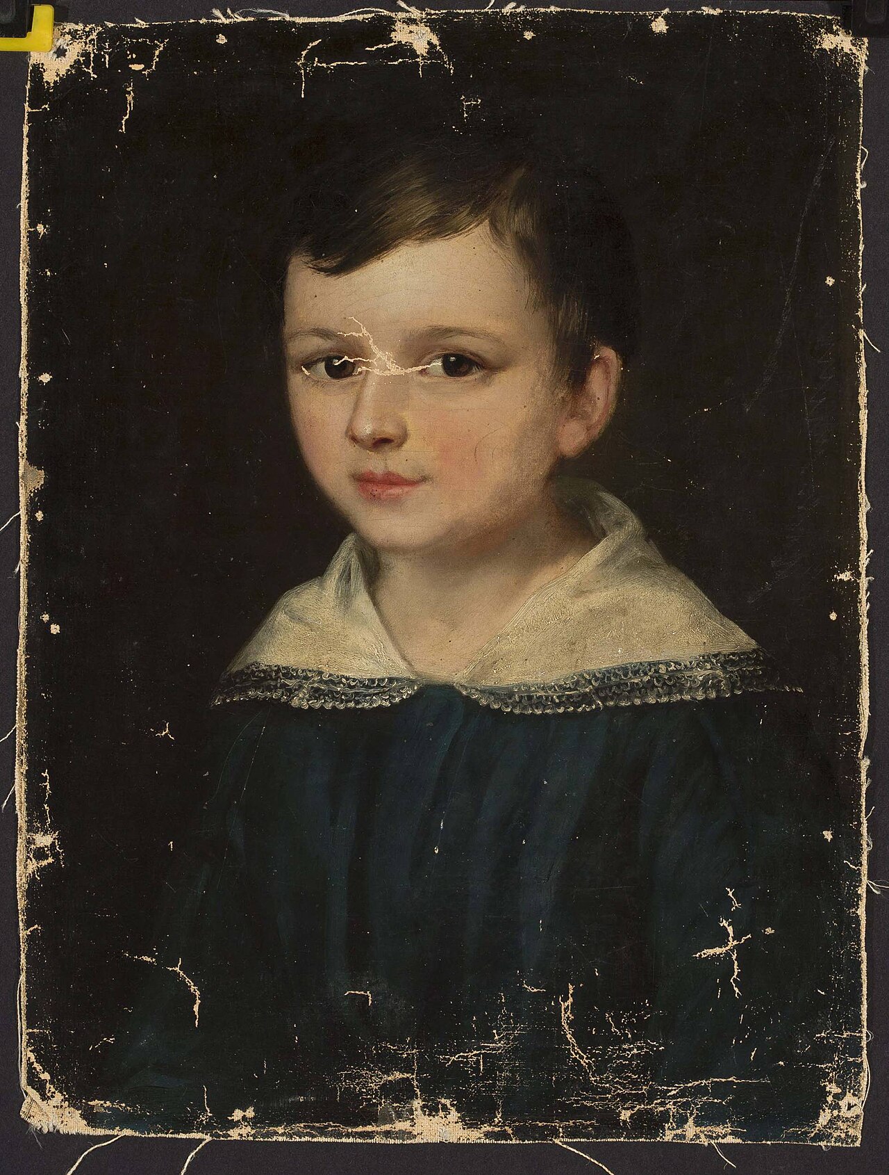 Portrait of Oktawian Szukiewicz as a child by Ambroży Mieroszewski