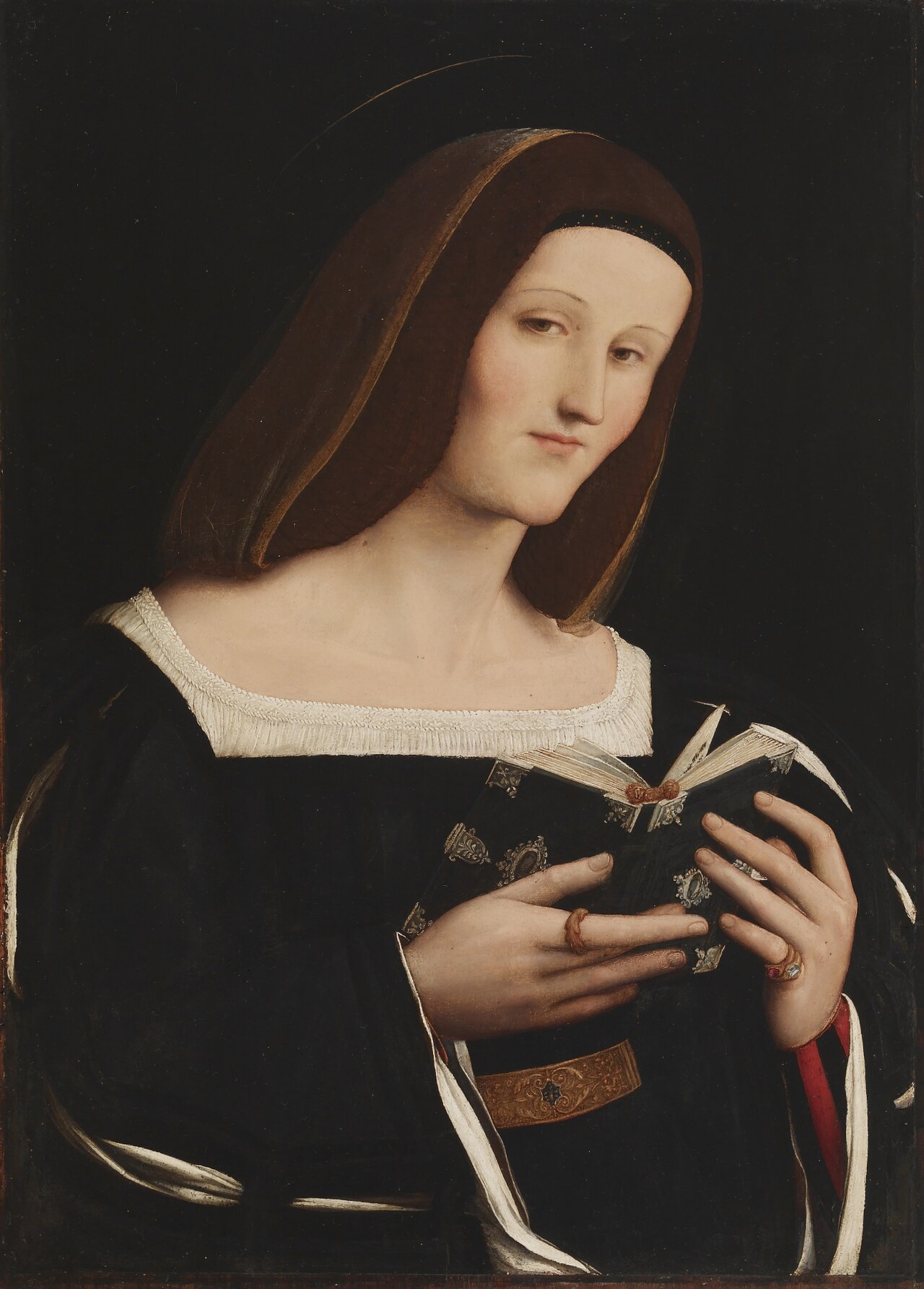 Female Saint Holding a Book by Amico Aspertini