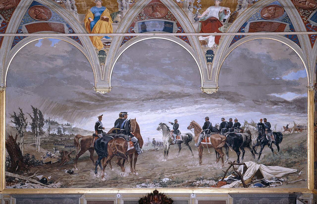 The Battle of San Martino by Amos Cassioli