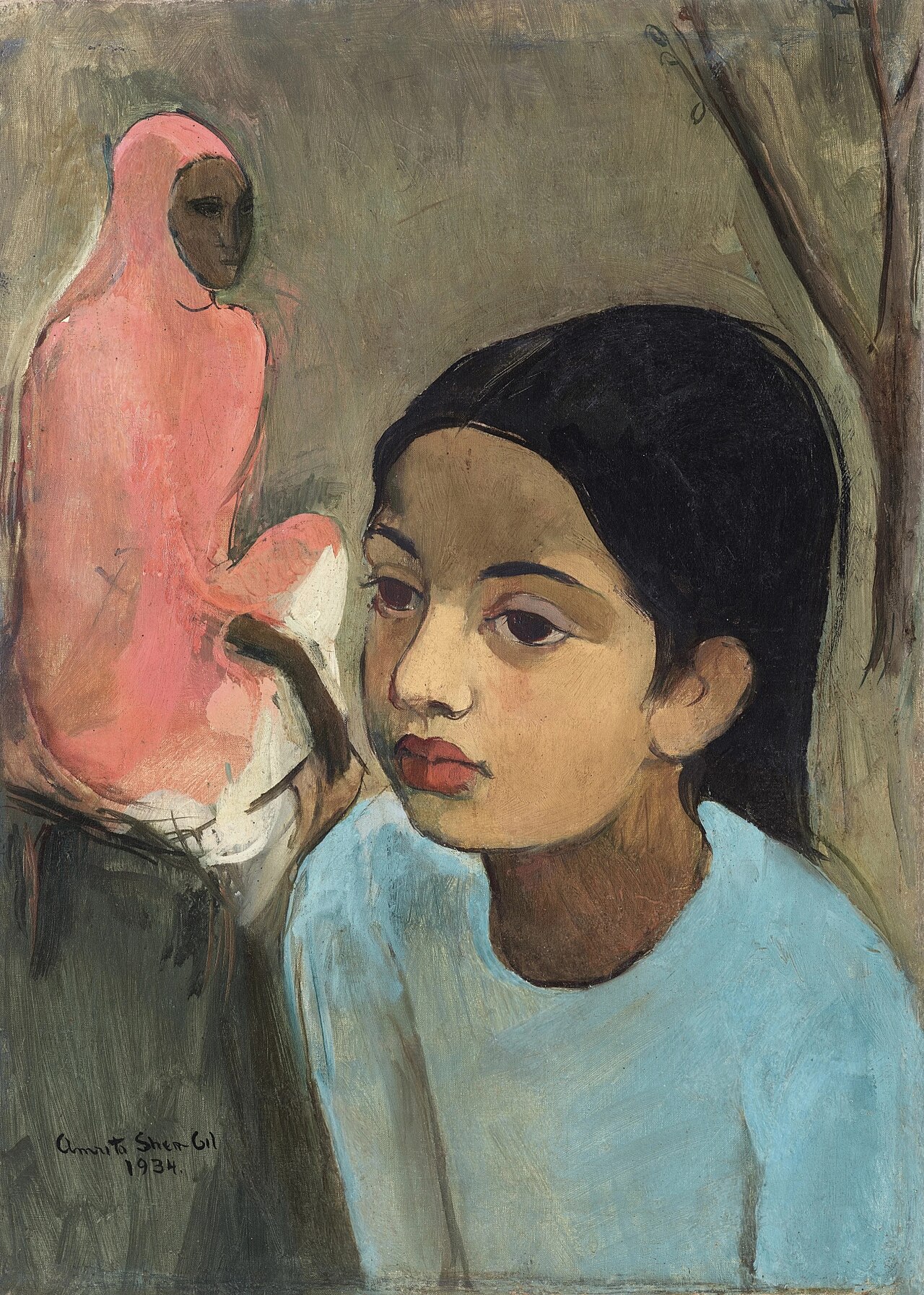 The Little Girl in Blue by Amrita Sher-Gil