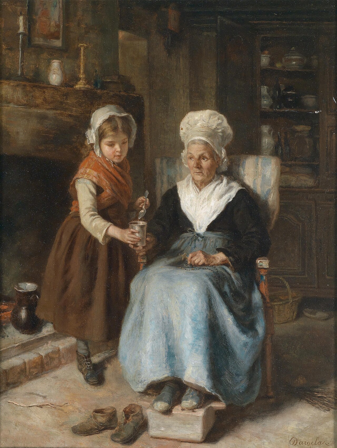Visit to the Grandmother by André-Henri Dargelas