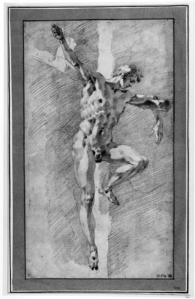 Study for the good (or repentant) thief by Andrea Boscoli