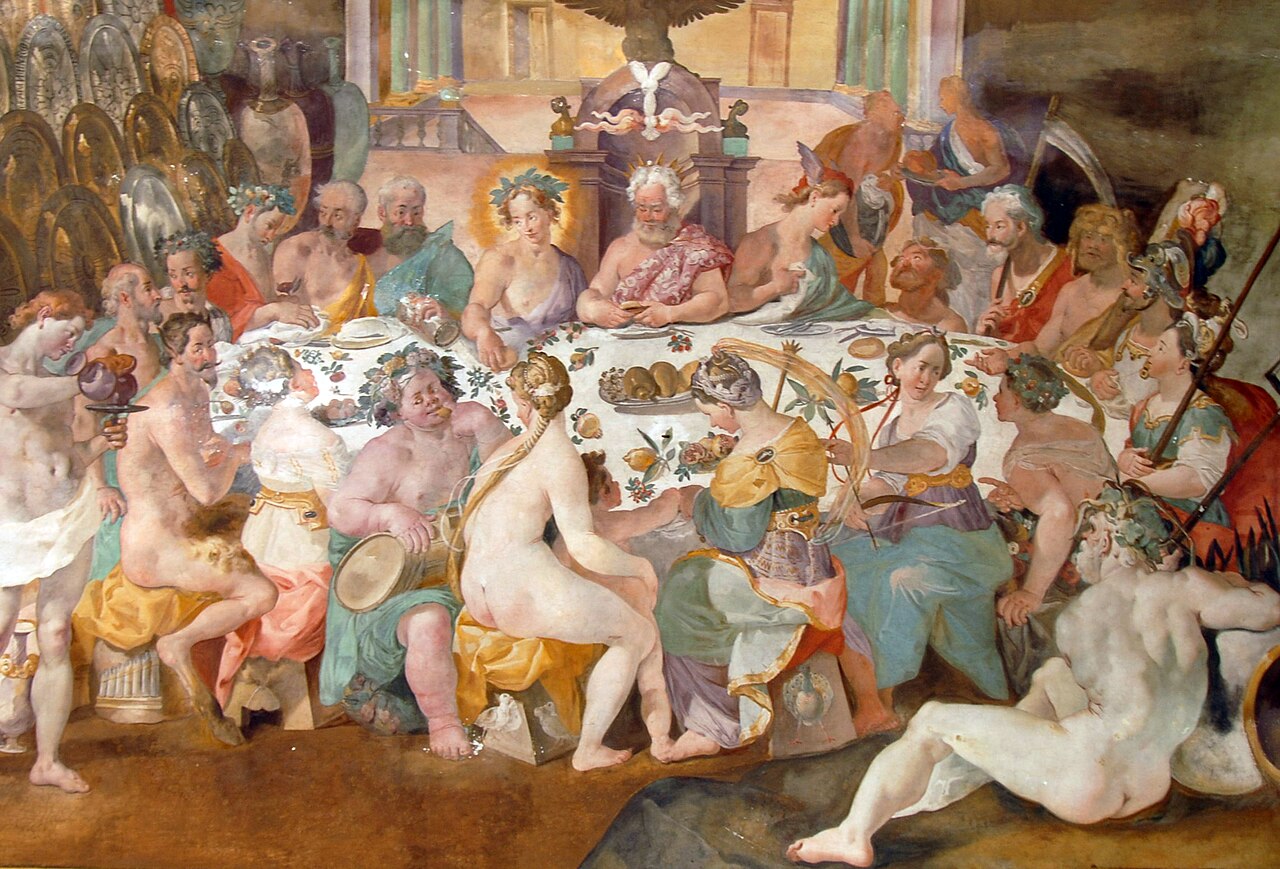The Convivio of the Gods by Andrea Boscoli by Andrea Boscoli