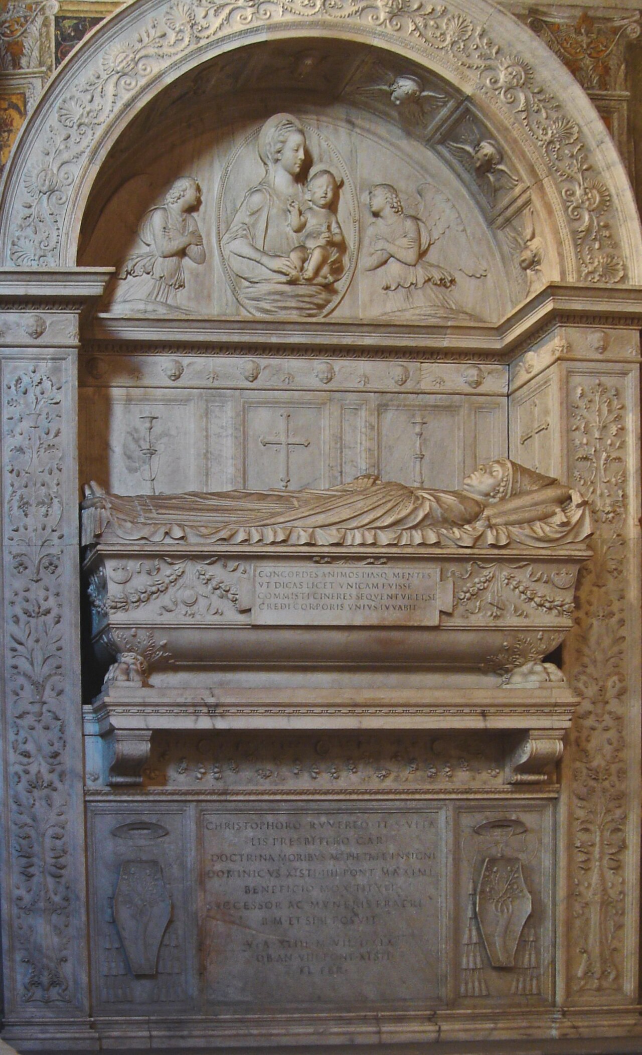 Funeral monument for Cristoforo and Domenico Rovere by Andrea Bregno