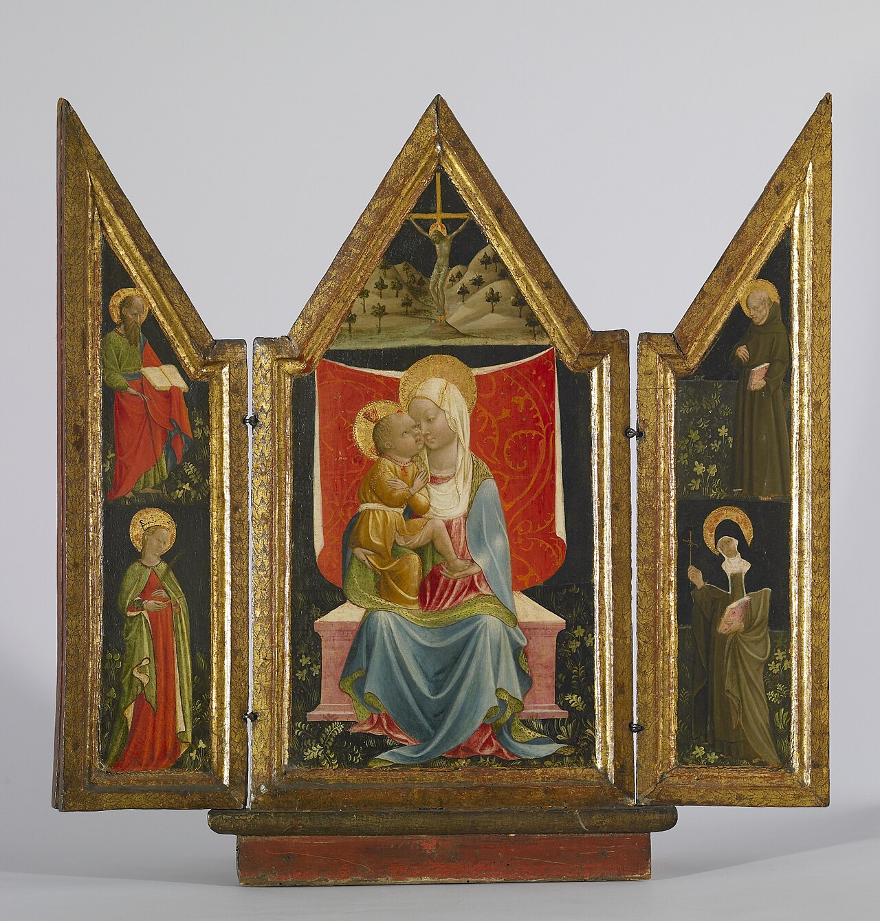 Madonna and Child Enthroned with Saints by Andrea de Litio