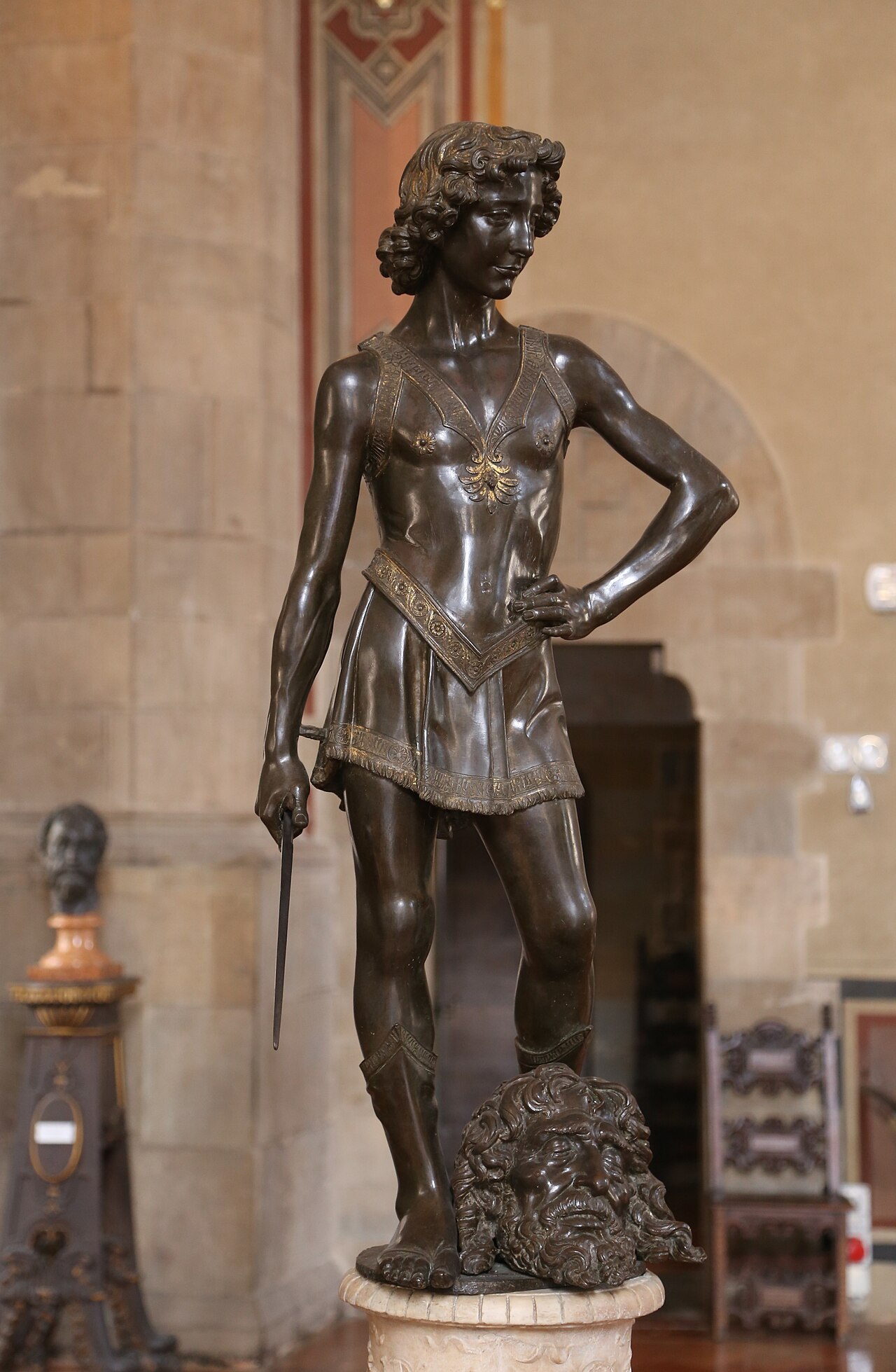 David with the head of Goliath by Andrea del Verrocchio