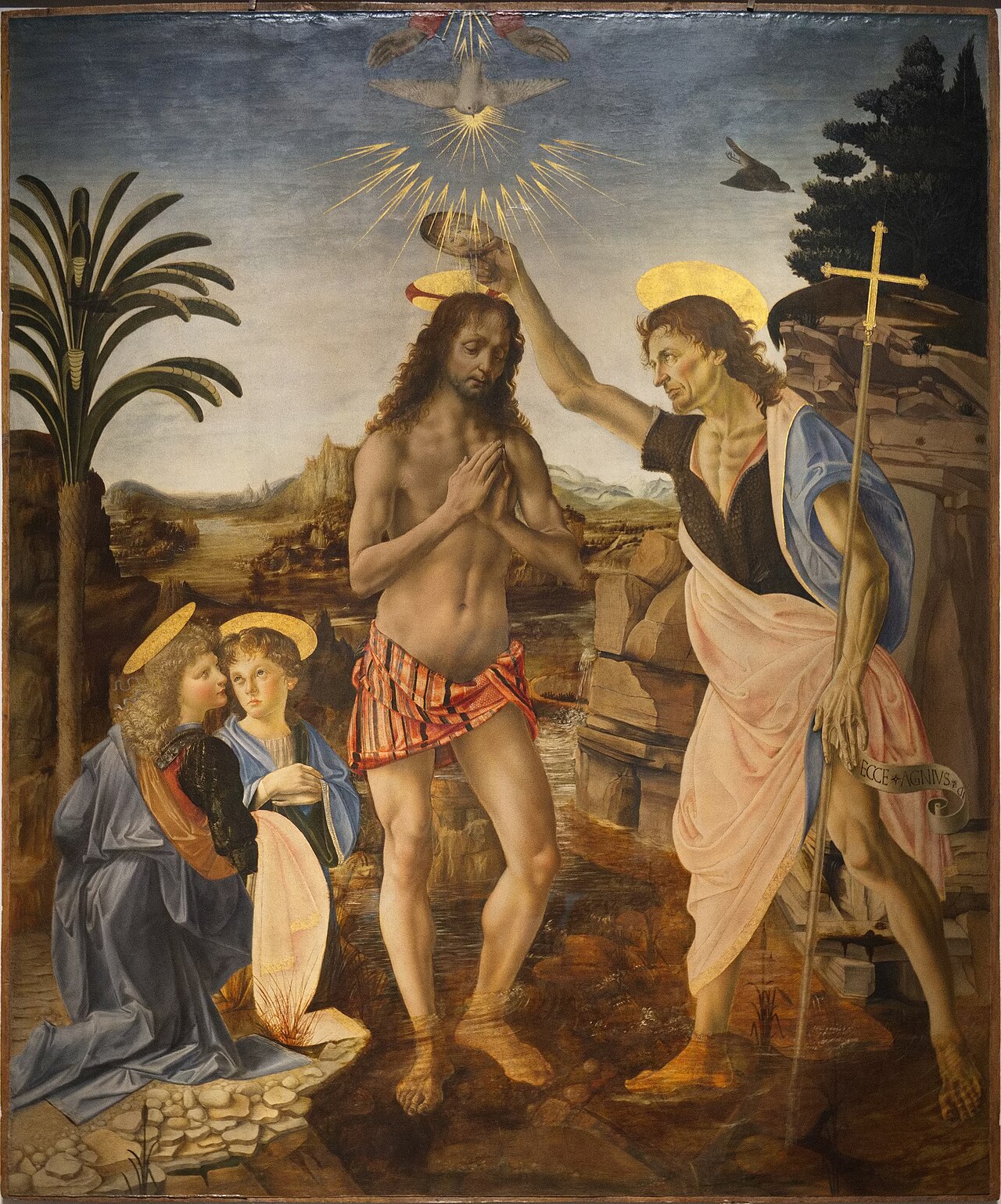 The Baptism of Christ by Andrea del Verrocchio