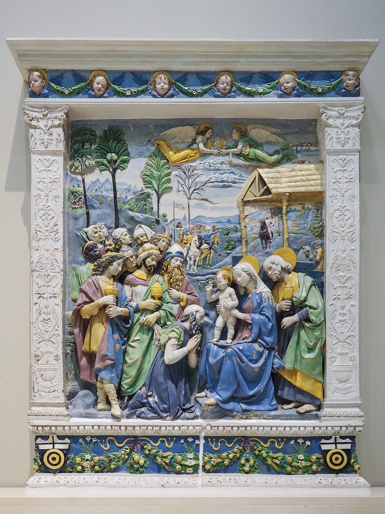 Adoration of the Magi by Andrea della Robbia