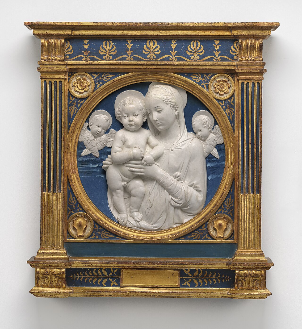 Madonna and Child with Cherubim by Andrea della Robbia