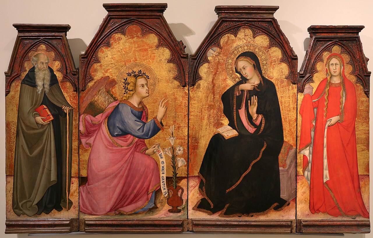 Annuciation and Saints by Andrea di Bartolo