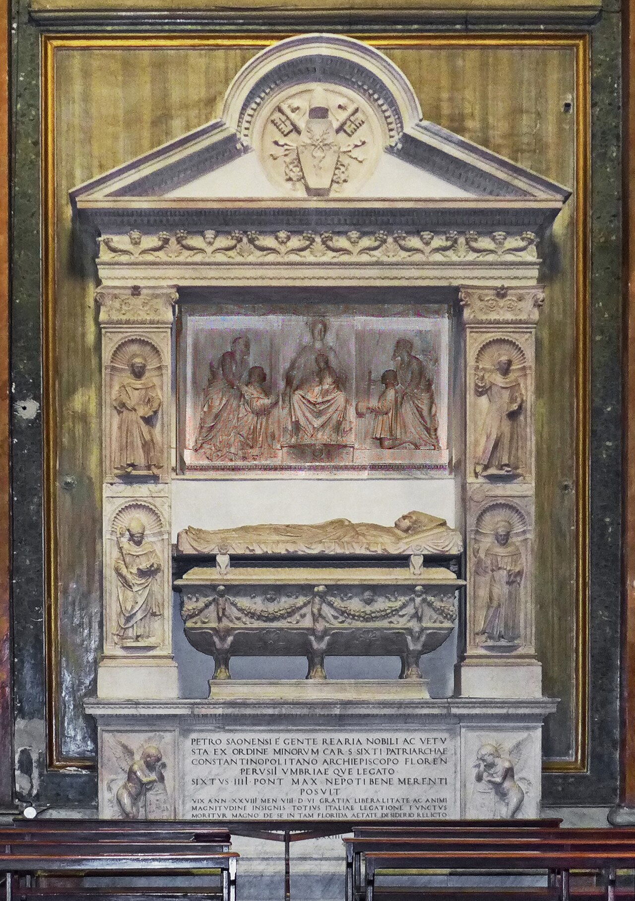Funeral monument for Cardinal Pietro Riario by Andrea Riccio