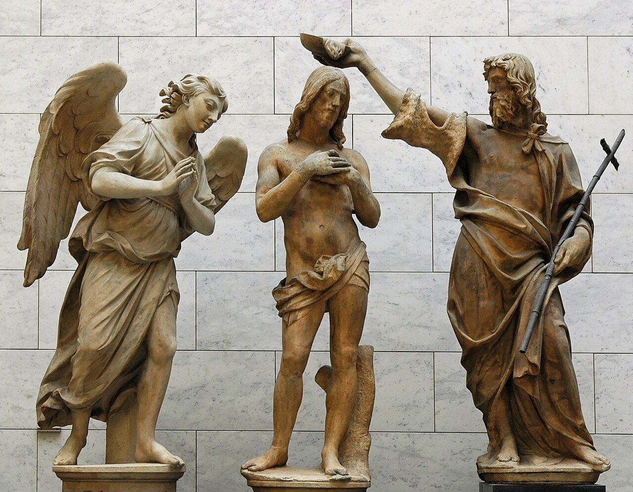 Baptism of Christ by Andrea Sansovino