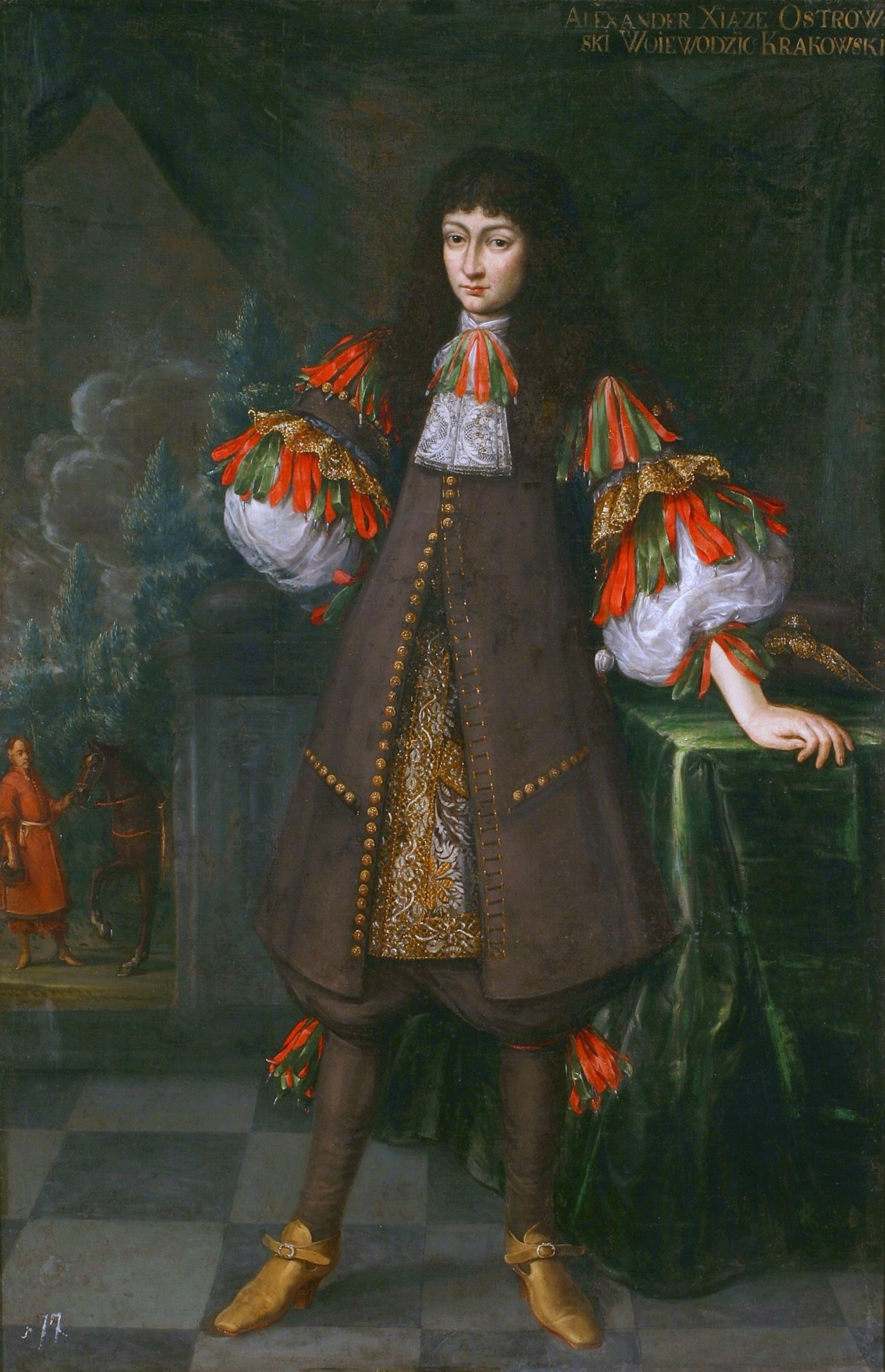 Portrait of Aleksander Zasławski-Ostrogski (1650–1682). by Andreas Stech