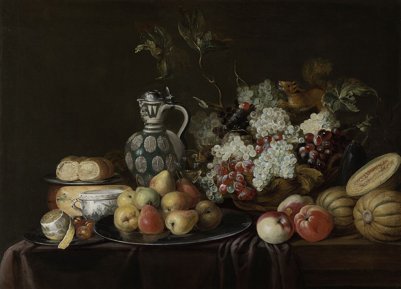 Still life with a squirrel. by Andreas Stech