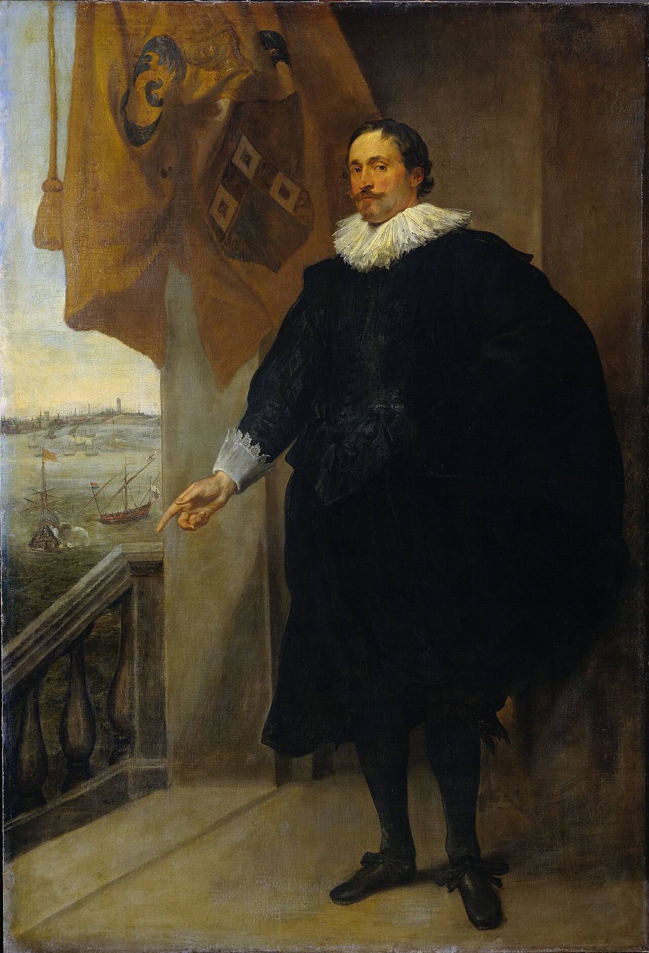 Portrait of Nicolaes van der Borght. Merchant of Antwerp by Andries van Eertvelt