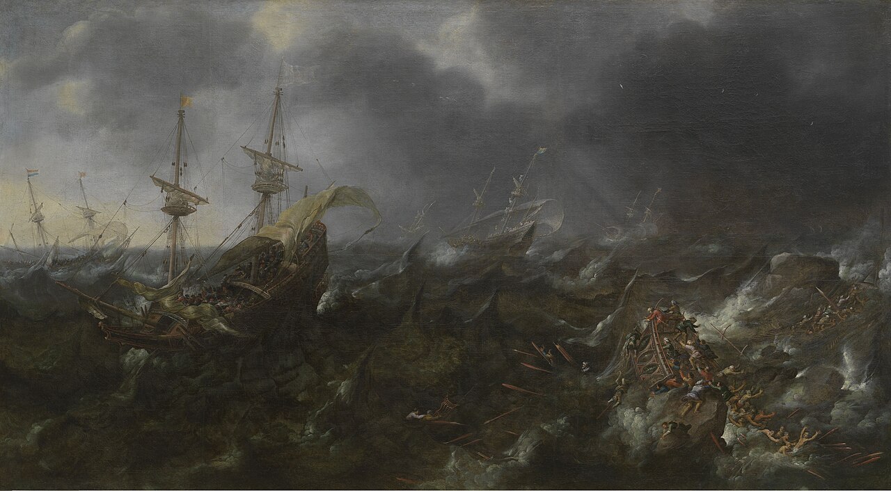 The battle of Lepanto by Andries van Eertvelt