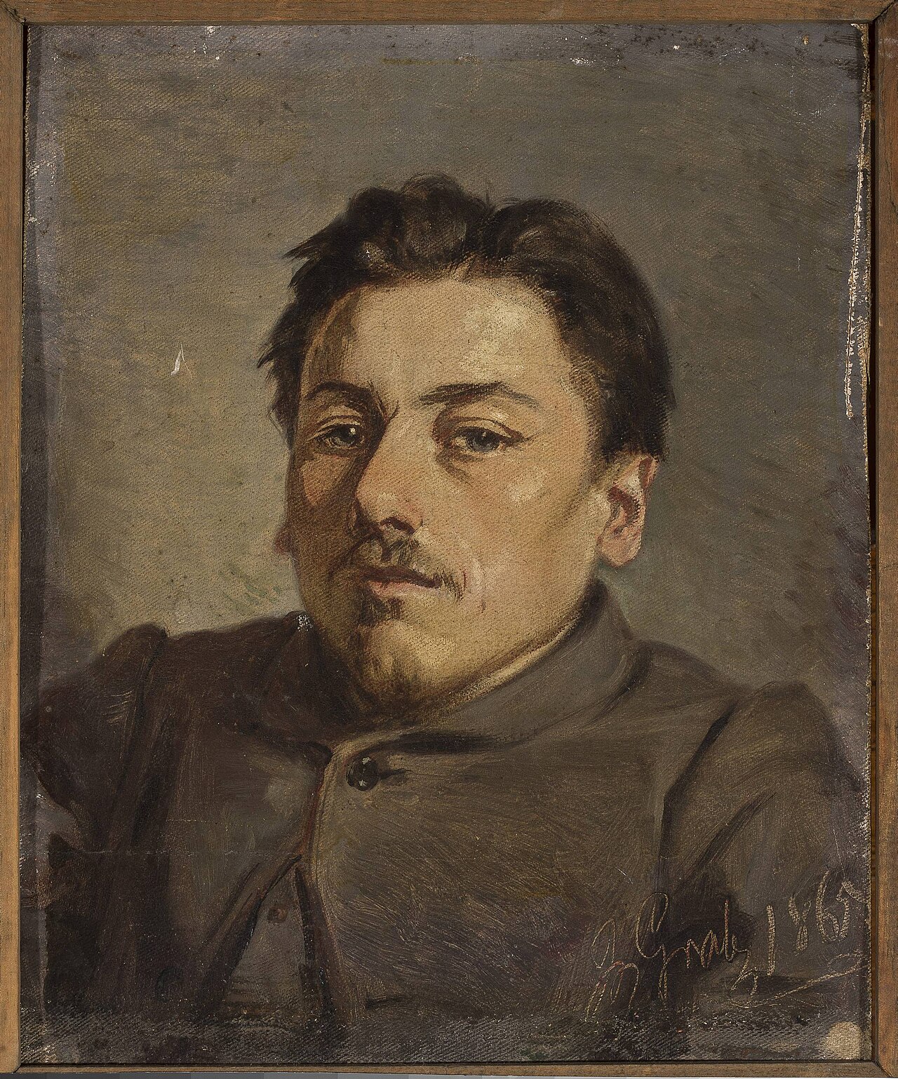 Portrait of Franciszek Streitt, painter by Andrzej Grabowski
