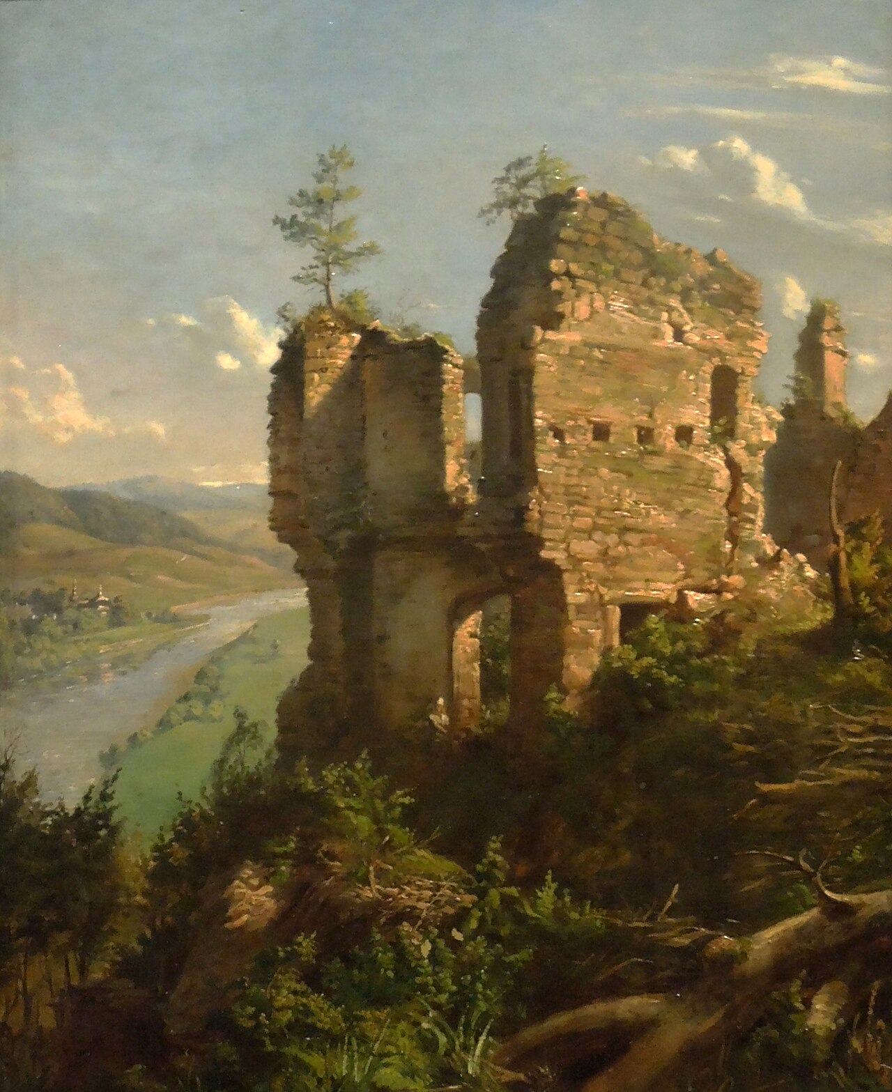 Ruins of Sobieniu Castle by Andrzej Grabowski