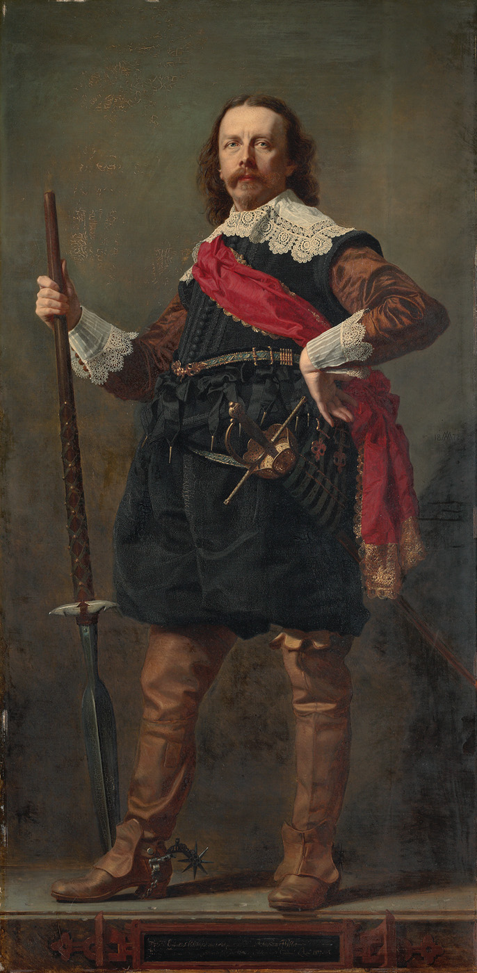 Portrait of Abraham Willet in 17th-century costume by Andrzej Jerzy Mniszech
