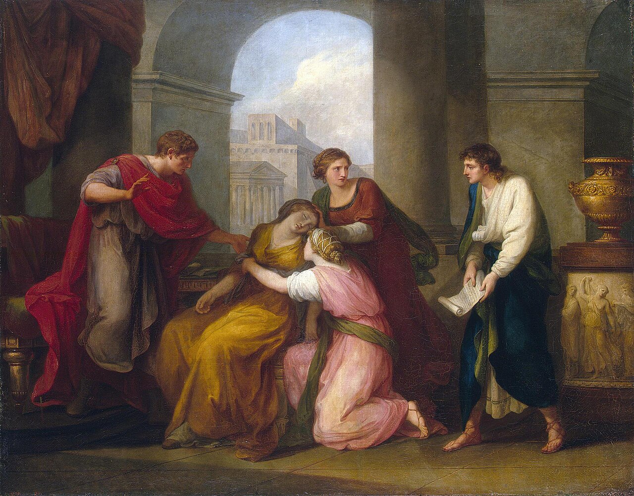 Virgil reading the ''Aeneid'' to Augustus and Octavia by Angelica Kauffmann