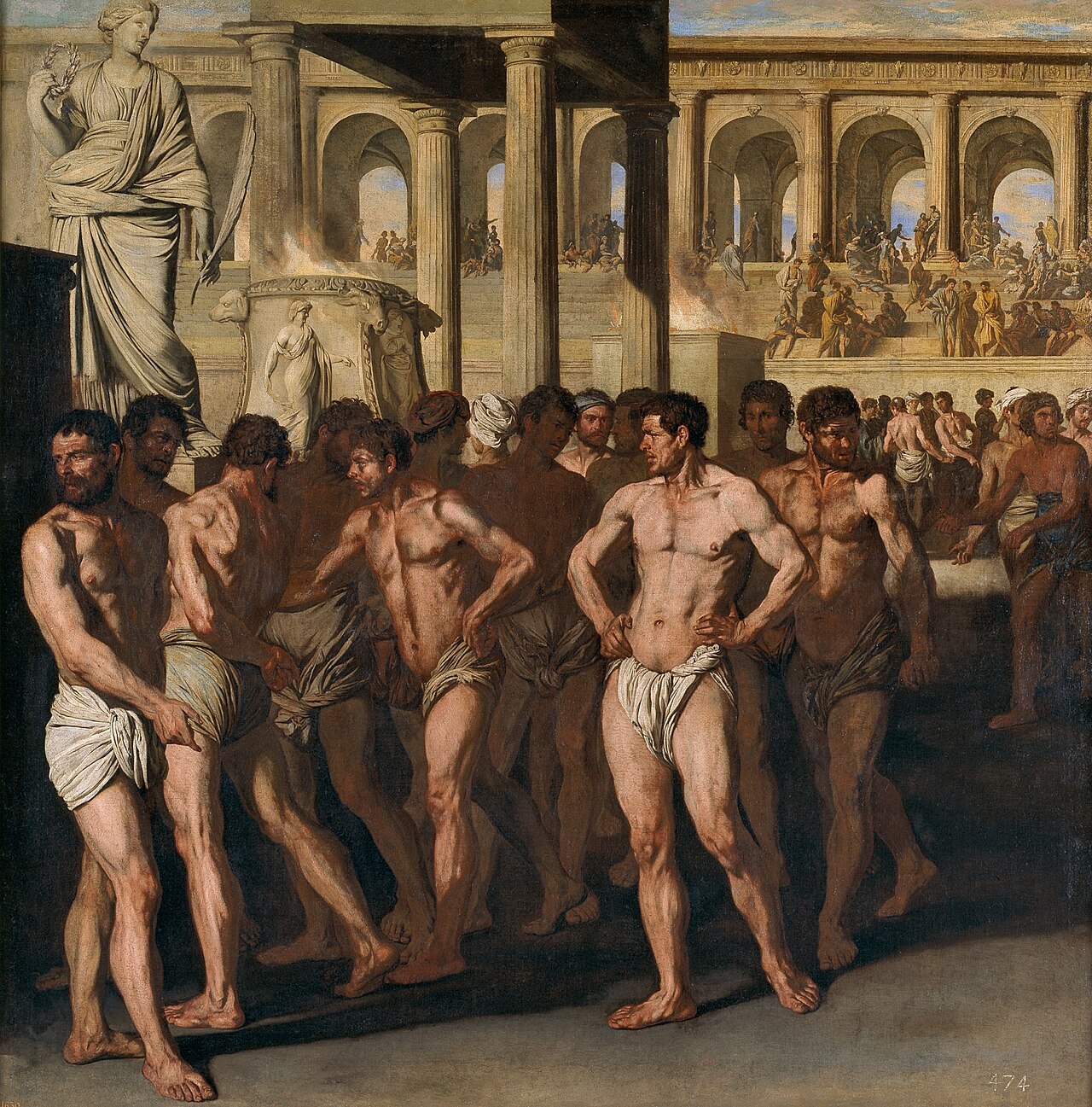 Roman Athletes by Aniello Falcone