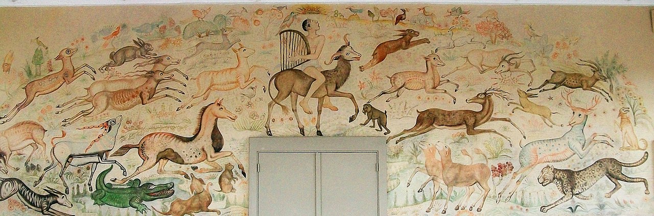Orpheus with the animals by Anita Rée