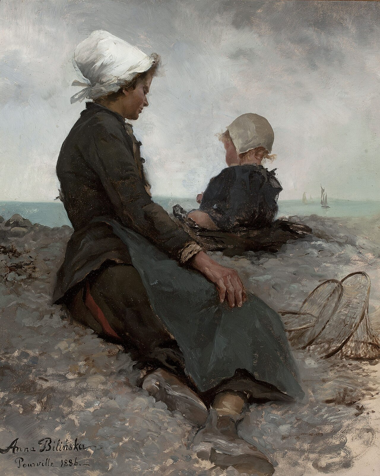 At the seashore by Anna Bilińska-Bohdanowicz