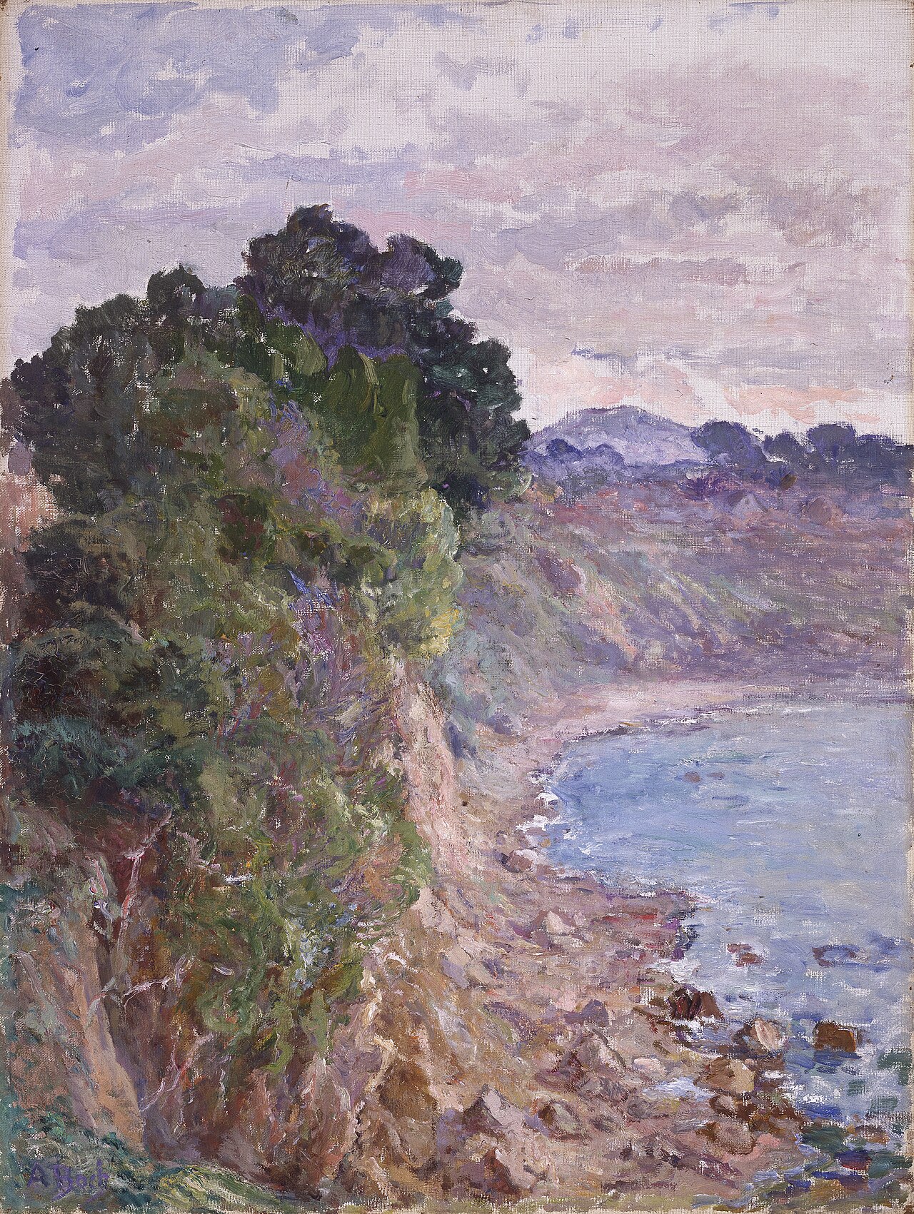 The cliff coast of Sanary (Provence) by Anna Boch