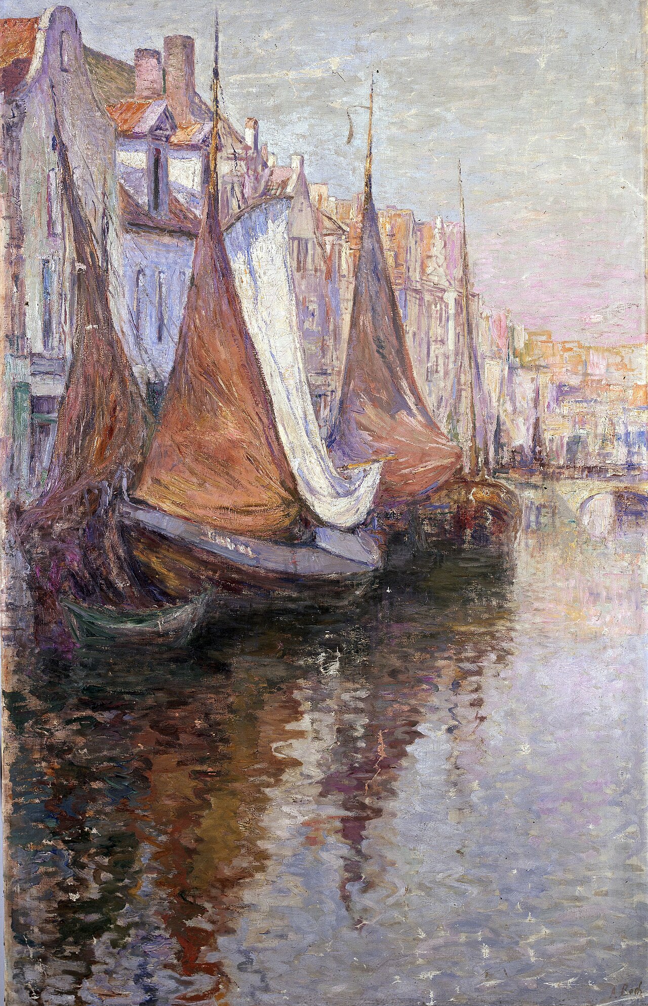 Wharf in Mechelen by Anna Boch