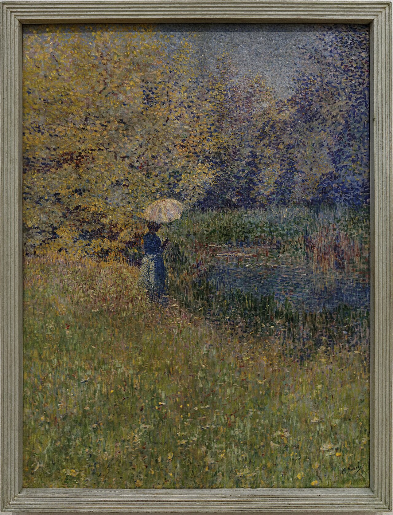 Woman in a Landscape by Anna Boch