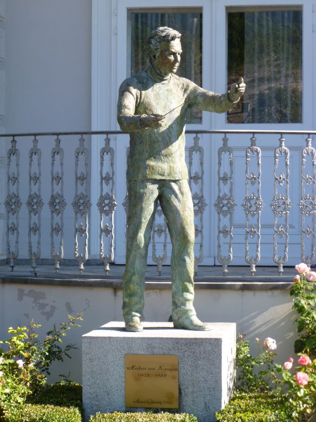 Statue of Herbert von Karajan, Salzburg by Anna Chromý