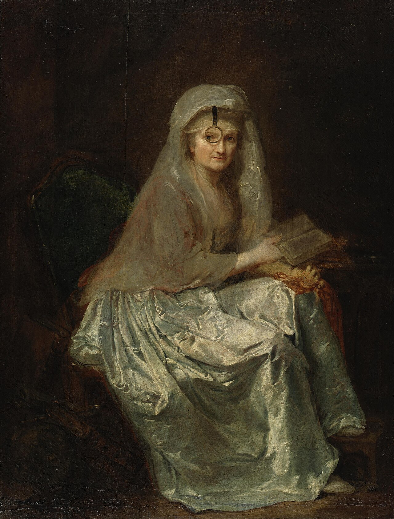 Self-portrait with Monocle by Anna Dorothea Therbusch