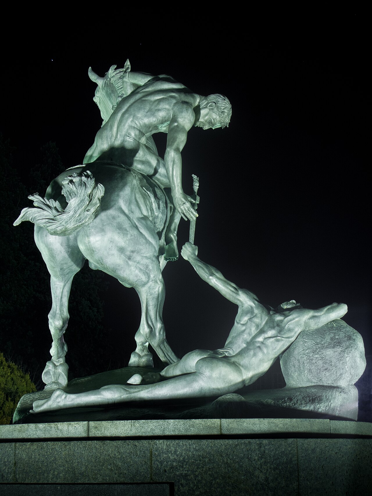 The Torch Bearers, Madrid by Anna Hyatt Huntington