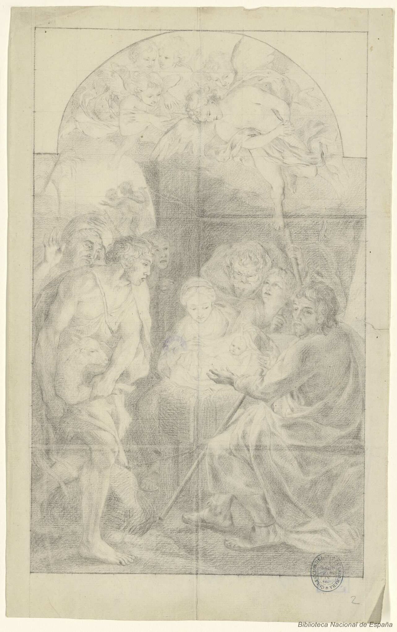 Adoration of the shepherds by Anna Maria Mengs