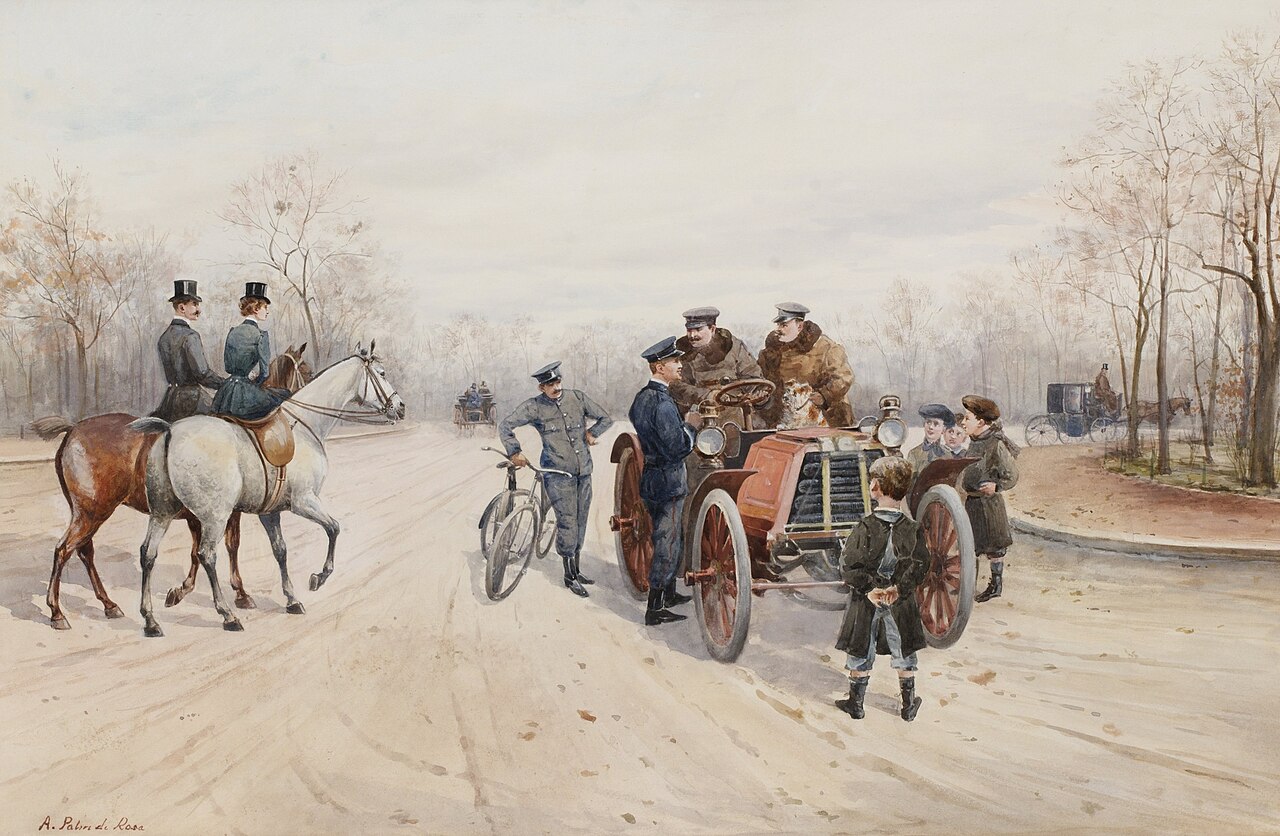 Speeding ticket, Bois de Boulogne. by Anna Palm de Rosa