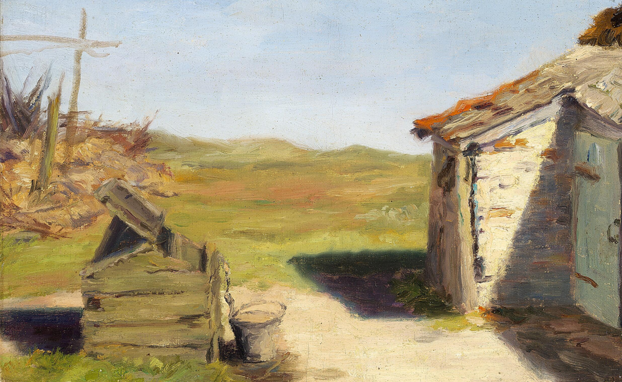 Landscape with a well. Skagen. by Anna Petersen