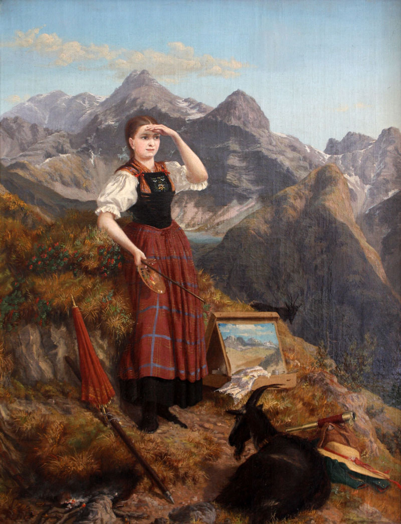 Self-portrait by Anna Stainer-Knittel