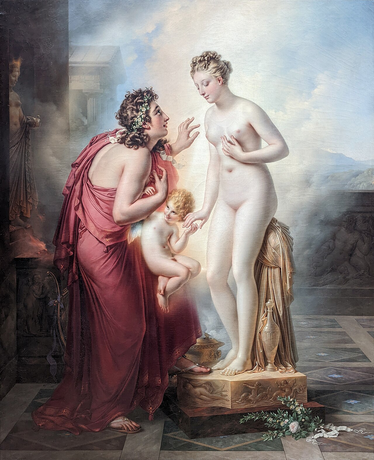 Anne-Louis Girodet - Pygmalion & Galatée by Anne-Louis Girodet