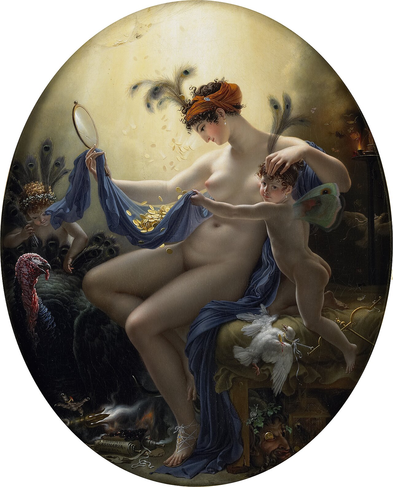 Portrait of Mlle. Lange as Danaë by Anne-Louis Girodet